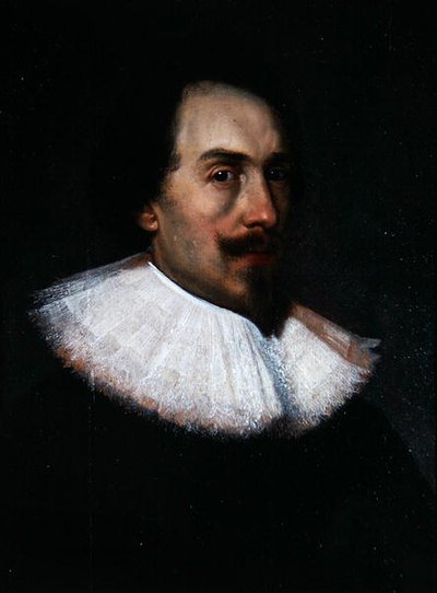 Onbekende heer met een witte kraag door Cornelius Jansen