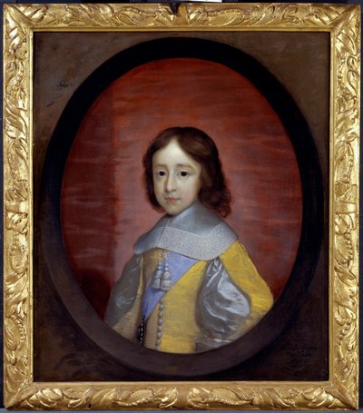 Portret van Willem III van Oranje Nassau, als kind door Cornelius Janssen van Ceulen