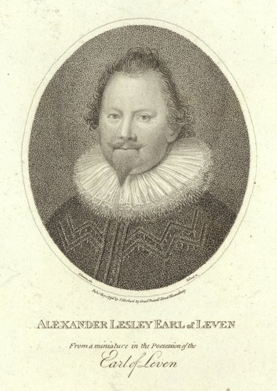 Portret van Alexander Leslie, Graaf van Leven door Cornelius Janssen van Ceulen
