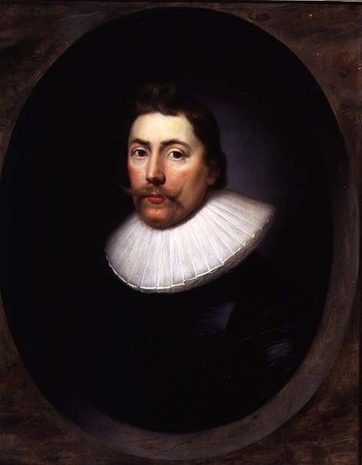 Portret van een heer door Cornelius Janssen van Ceulen