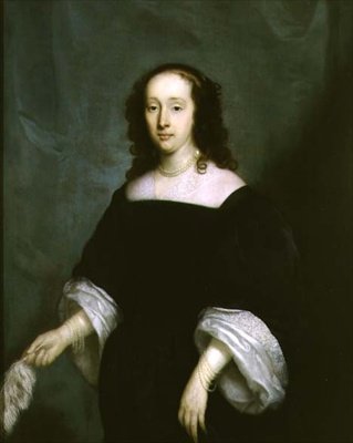 Portret van een Dame met een Veer door Cornelius Janssen van Ceulen