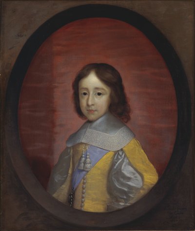 Willem III, Prins van Oranje, als kind door Cornelius Johnson