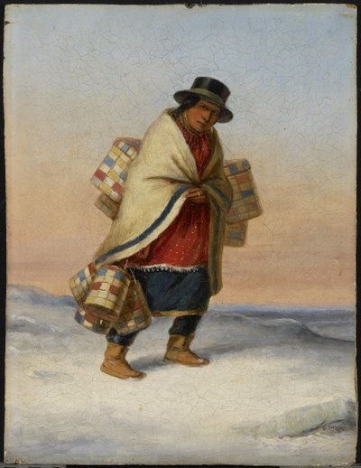 De mandenverkoper door Cornelius Krieghoff