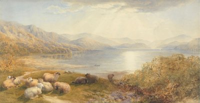 Scène aan de Mawddlach, nabij Barmouth door Cornelius Pearson