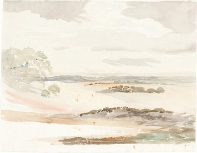 Een Uitgebreid Uitzicht in Shropshire door Cornelius Varley