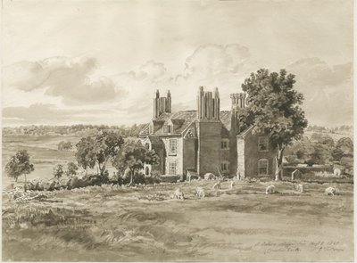 Oaken - Boerderij door Cornelius Varley