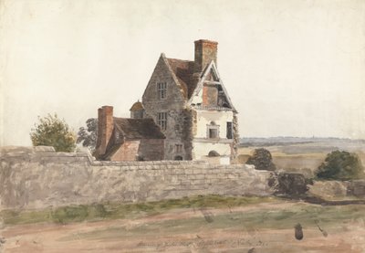 Restanten van Purton Hall, Staffordshire door Cornelius Varley