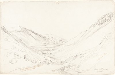 Tally Llyn vanaf Llyn Trigrain door Cornelius Varley