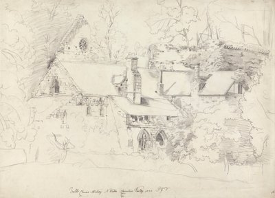 Valle Crucis Abdij, Denbighshire door Cornelius Varley