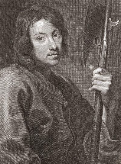 Sint Mattheüs of Mattheüs de Apostel. Portret. door Cornelius van Caukercken