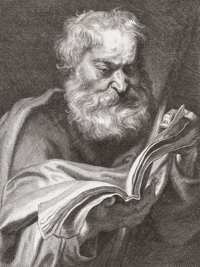 Thomas de Apostel, Ongelovige Thomas, portret door Cornelius van Caukercken