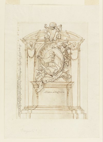 Ontwerp voor een monument door Corrado Giaquinto