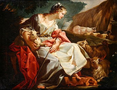 Rebecca als Herderin door Corrado Giaquinto