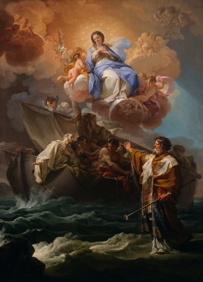 Sint Nicolaas redt de schipbreukelingen door Corrado Giaquinto