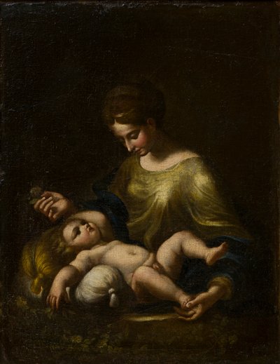 De Madonna en Kind door Correggio