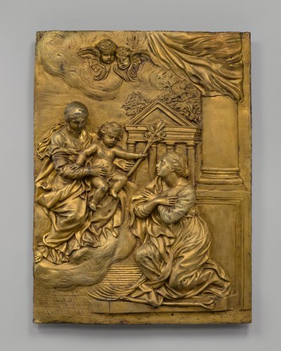 De Maagd en het Kind verschijnen aan Sint Martina, ca. 1650 door Cosimo Fancelli