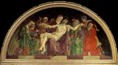 La Pietà. Tempera op hout door Cosimo Tura door Cosimo Tura