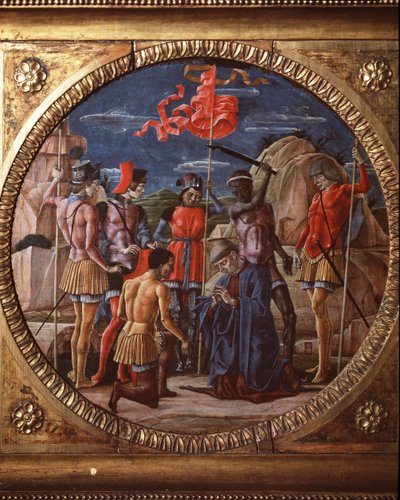Het martelaarschap van Sint Maurelio van Edessa door Cosimo Tura