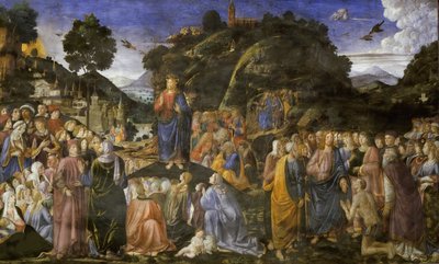 De Bergrede door Cosimo di Lorenzo Rosselli