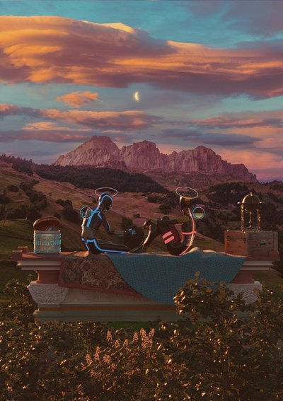 Stralende figuren: Zonsondergangdroom door CosmoZach