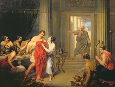 Alcibiades onder de Hetaeren door Cosroe Dusi