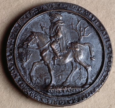 Mehmet II de Veroveraar (bronzen medaille) door Costanzo da Ferrara
