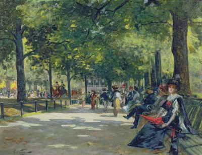 Hyde Park, Londen door Count Girolamo Pieri Nerli