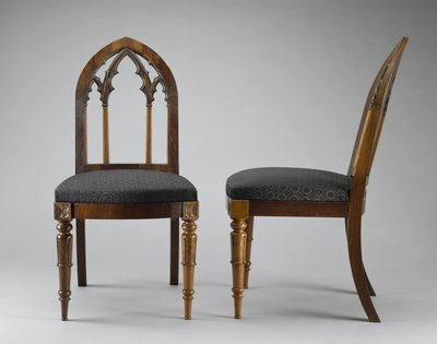 Paar zijstoelen, ca. 1844 door Crawford Riddell