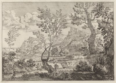 Een Waterval door Crescenzio Onofri