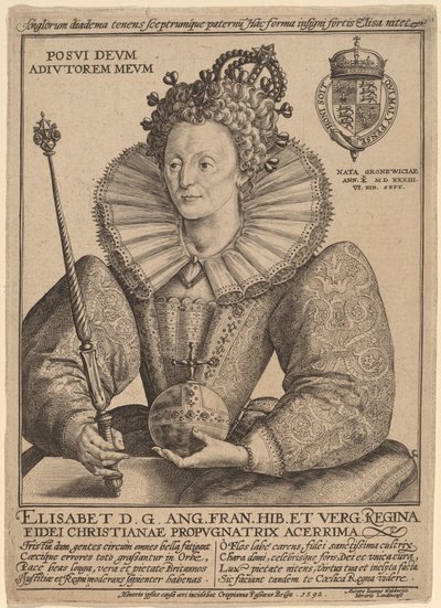 Elizabeth, Koningin van Engeland door Crispijn de Passe I