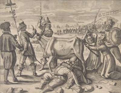 Strijd om de Vlaamse Melkkoe, 1646 door Crispijn de Passe I