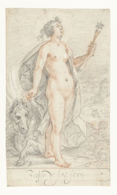 Aurora of Dageraad door Crispijn van de Passe (I)