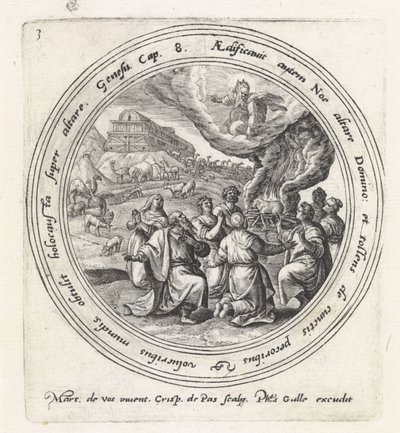 Het offer van Noach door Crispijn van de Passe (I)