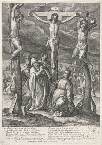 Kruisiging van Christus door Crispijn van de Passe (I)