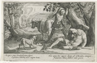 Mercurius doodt Argus door Crispijn van de Passe (I)