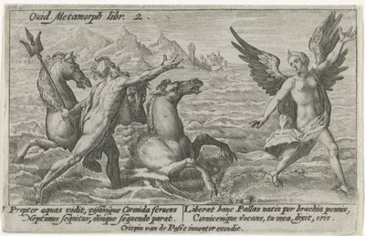 Neptunus reikt naar Coronis door Crispijn van de Passe (I)