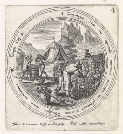 Noach Legt een Wijngaard aan door Crispijn van de Passe (I)