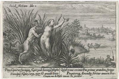 Pan en Syrinx door Crispijn van de Passe (I)