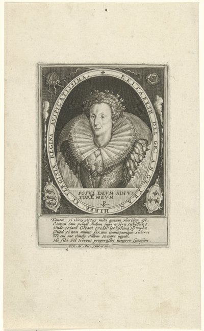 Portret van Elizabeth I Tudor door Crispijn van de Passe (I)