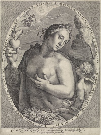 Venus en Amor door Crispijn van de Passe (I)