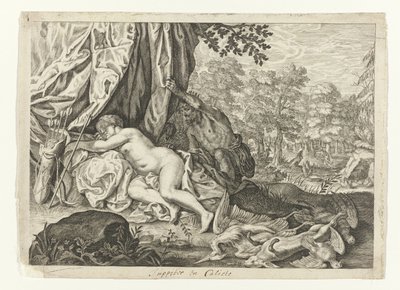 Jupiter en Callisto door Crispijn van de Passe (II) (attributed to)