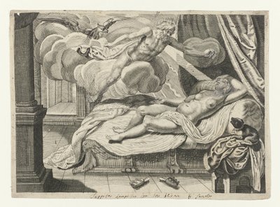 Jupiter en Semele door Crispijn van de Passe (II) (attributed to)