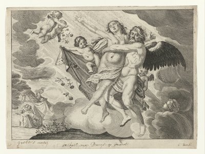 Boreas ontvoert Oreithyia door Crispijn van de Passe (II) (possibly)