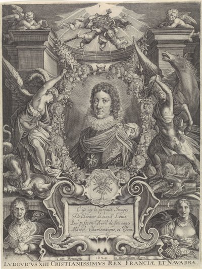 Busteportret van Lodewijk XIII door Crispijn van de Passe (II)