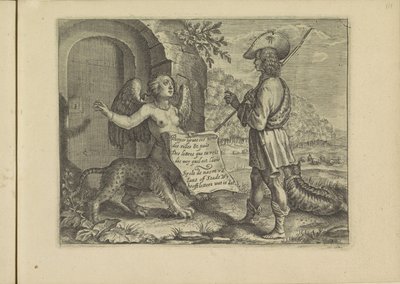 Gesprek tussen een sfinx en een herder door Crispijn van de Passe (II)