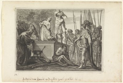 Offer van Polyxena door Crispijn van de Passe (II)
