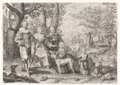 Portret van Guy Michel Lejay en zijn familie door Crispijn van de Passe (II)