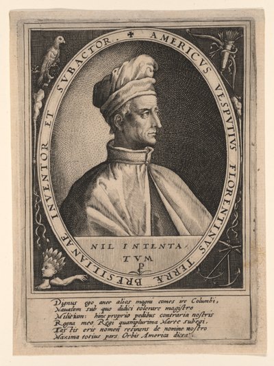 Amerigo Vespucci door Crispijn van de Passe I