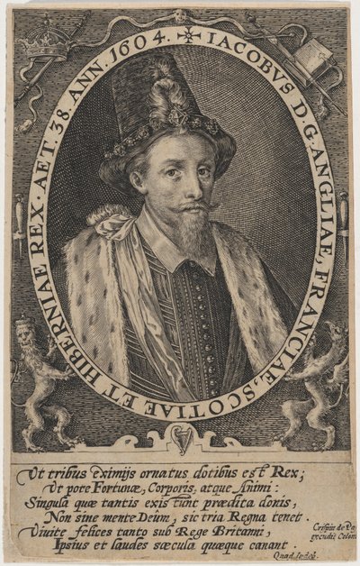 Jakobus I, koning van Engeland door Crispijn van de Passe I