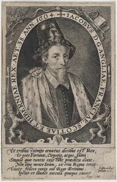 Jacobus I, koning van Engeland door Crispijn van de Passe I